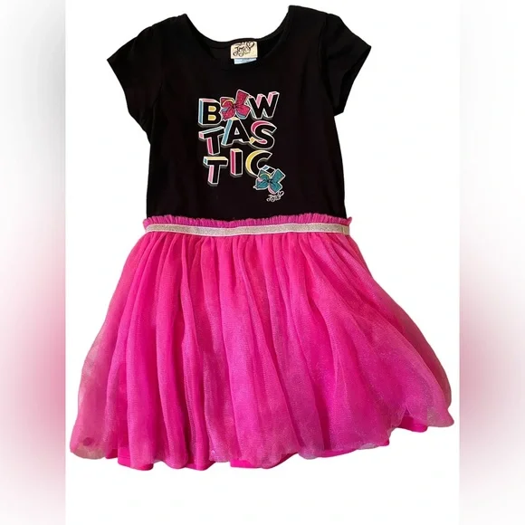 JoJo Siwa | Dresses | Jojo Siwa Bowtastic Black Pink Tutu Dress Size 78 |  Poshmark